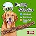 GigaBite 12 Inch Odor-Free Braided Bully Sticks (4 Pack) – All Natural, Free Range Beef Pizzle Dog Treat – By Best Pet Supplies