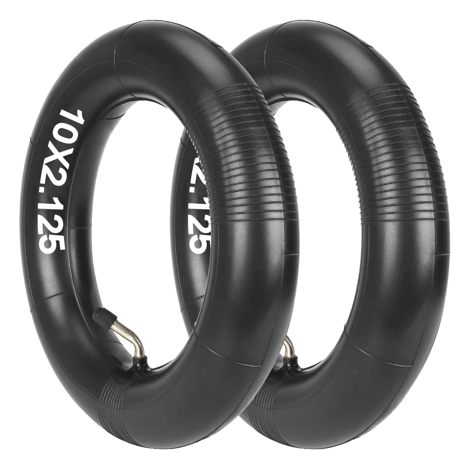 Satgoo 10 x 2.125 Electric Scooter Inner Tube with 45° Valve, Thickened, 10 Inch Electric Scooter Replacement Tire, Extra Thick, Not Easy to Leak