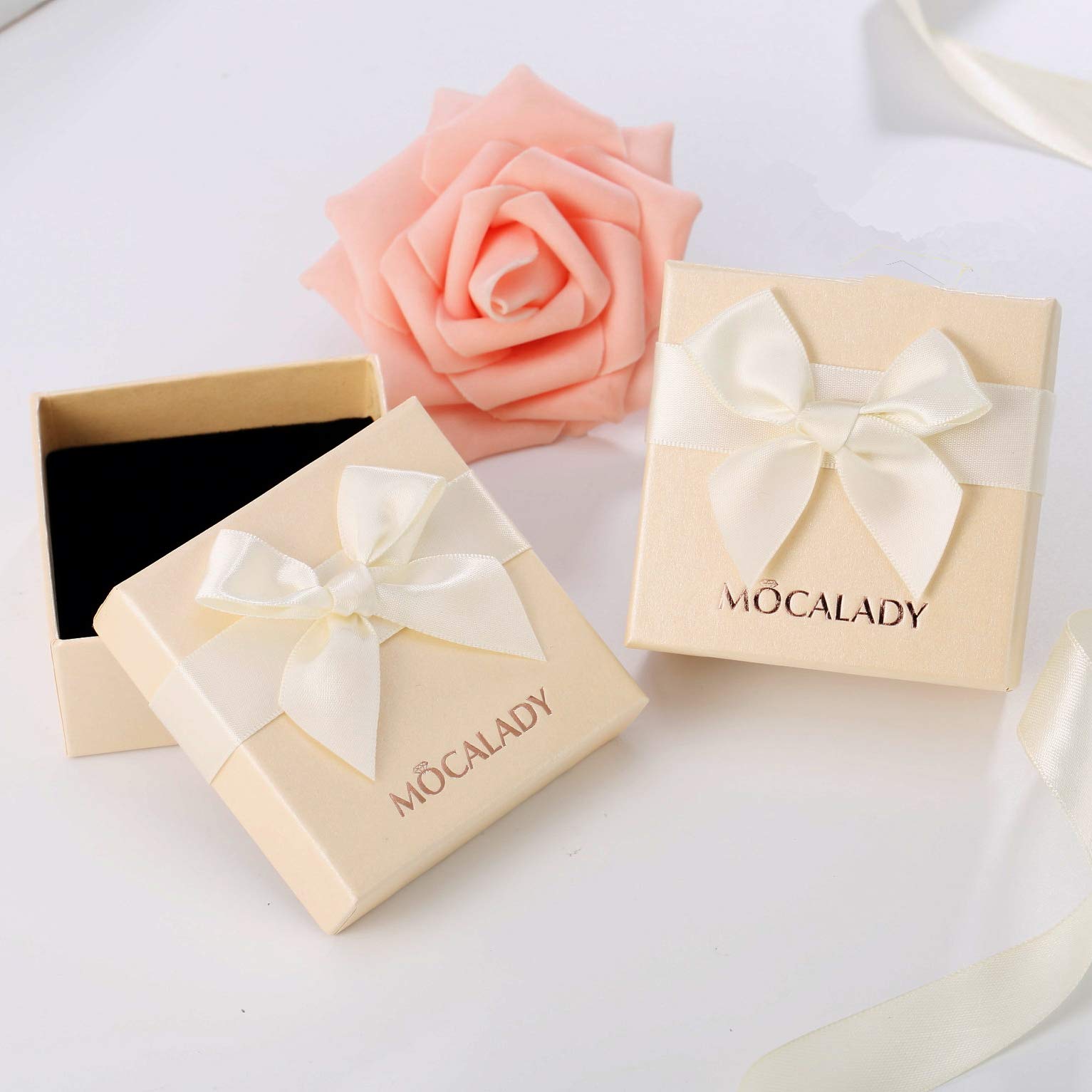 Mocalady Jewelers Womens Hoop Earrings 18 K Gold Stainless Steel Jewelry Ear Loop 60 MM