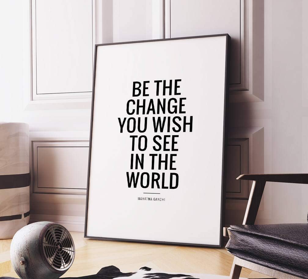 Scott397House Wood Framed Sign 16x20'' Wooden Prints Printable Art Be