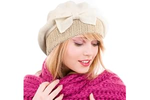 Ruphedy Women's Beret Hat Chic French Beret Beanie Wool Dress Winter Hats Hy022
