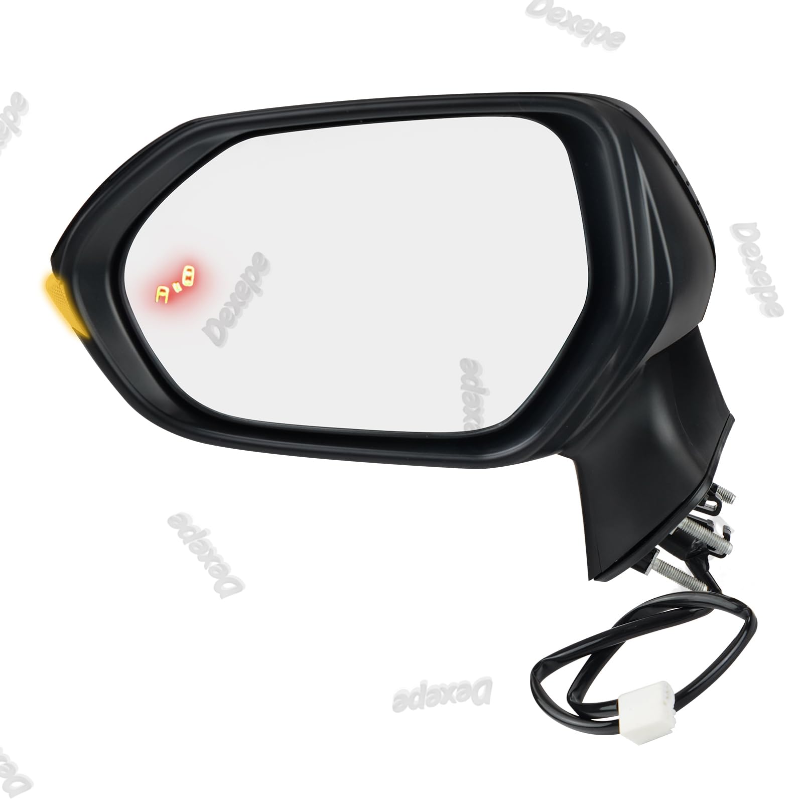 Photo 1 of Dexepe Driver Side Mirror Assembly Compatible with Toyota Corolla 2020-2025 Heated with Turn Signal, Blind Spot Monitor, Power Adjustable Replace 8794012G10, TO1320395 Black (7Pin Left)