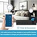 Wifi Smart Power Strip, TESSAN Multi Outlets with 3 USB Charging Ports &4 Smart Remote Controlled AC Plugs, Overload Switch Charging Station with 6FT Extension Cord, Work with Alexa, Google Home-Black
