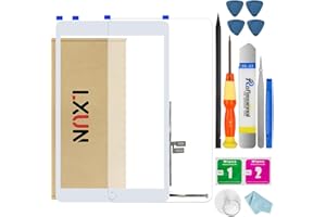 LXUN Upgraded Touch Screen Digitizer for iPad 7th/8th Gen 10.2" 2019 2020 Front Glass Replacement Parts(NO LCD),A2270 A2428 A2429 A2430 A2197 A2198 A2200 with Home Button+Pre-Installed+Repair Tools(White)