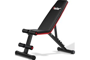 Teclor Adjustable Weight Bench - 700LB Stable Weight Bench, Full Body Workout Multi-Purpose Foldable Incline Decline Exercise Workout Bench for Home Gym