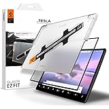 Spigen Tempered Glass Screen Protector [GlasTR EZ FIT] Designed for Tesla Model S (2021/2022/2023/2024), Tesla Model X (2021/