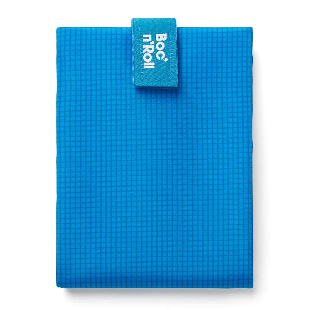 Roll’eat® | Boc'n'Roll Active – Reusable Sandwich Wrap, Sandwich Container, Eco-Friendly Food Bag, Washable & BPA-Free, Blue Color