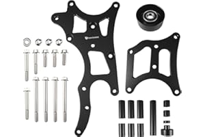 Bevinsee LS Truck Factory Location Alternator & Power Steering Bracket Compatible with Chevrolet LQ4 LQ9 LY5 4.8L 5.3L 6.0L