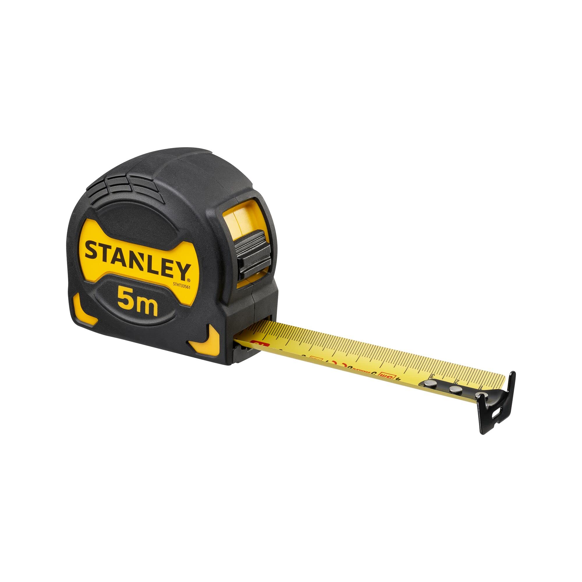 Stanley STHT0-33561 "Grip" Tape Measure, Yellow/Black, 5 m x 28 mm