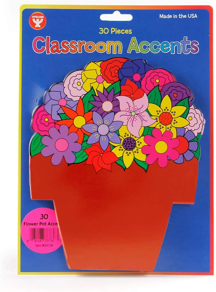 Hygloss Products, Inc 33710 Happy Multi-Color Smiley Face Classroom Accents – Creative Teaching Resources – 6 Inches, 30 Pack: Arts, Crafts & Sewing