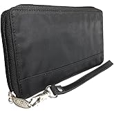 Big Skinny Women's Panther Clutch Slim Wallet, Holds Up to 40 Cards
