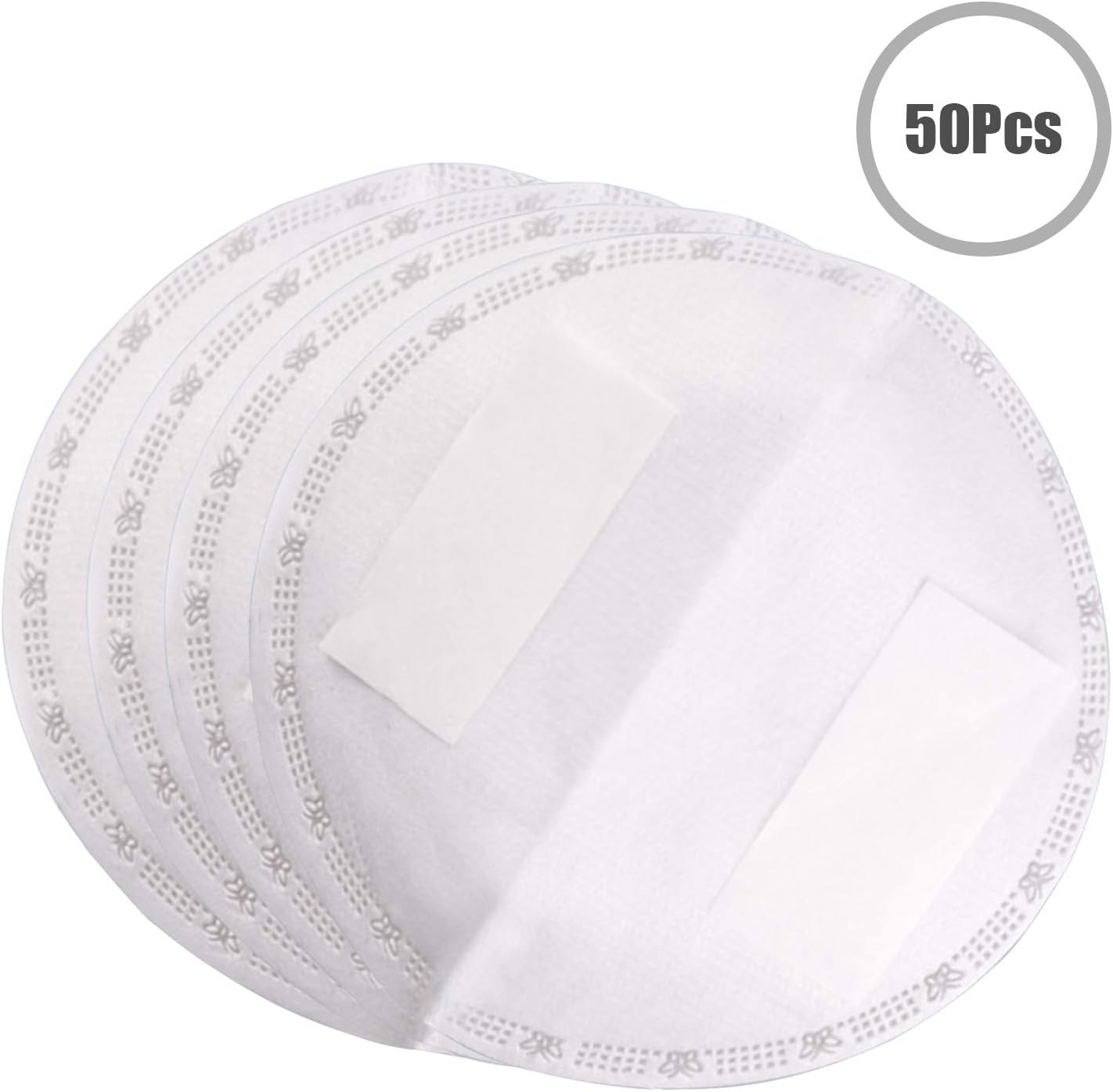 Explopur Disposable Ma-sk Pad-Meltblown Non-woven Ma-sk Filter Pad Adult Child Three-layer Protective Ma-sk Inside Pad White (50 pieces)