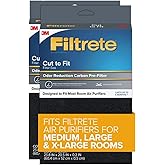 Filtrete Odor Defense Carbon Prefilter for Air Purifier, 2-Pack, Cut to fit most air purifiers