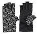 JURUAA Womens Sunblock Fingerless Gloves Summer UV Protection Driving Cotton Gloves