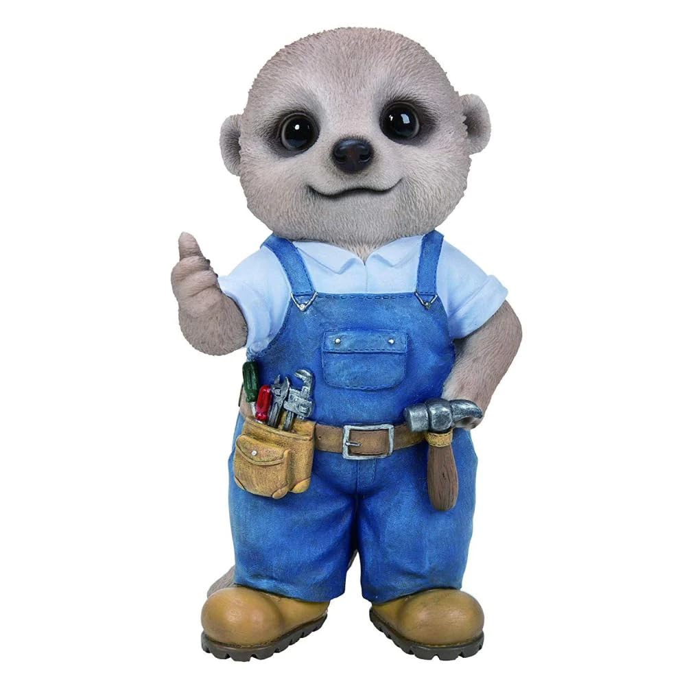 Vivid Arts - Baby Meerkat Home or Garden Decoration (Handyman)