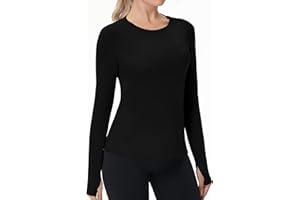 isnowood Women's Sun Protection Long Sleeve Shirts, UPF 50+ UV Rash Guard Swim Clothing, Workout Hiking Running Athletic Tops