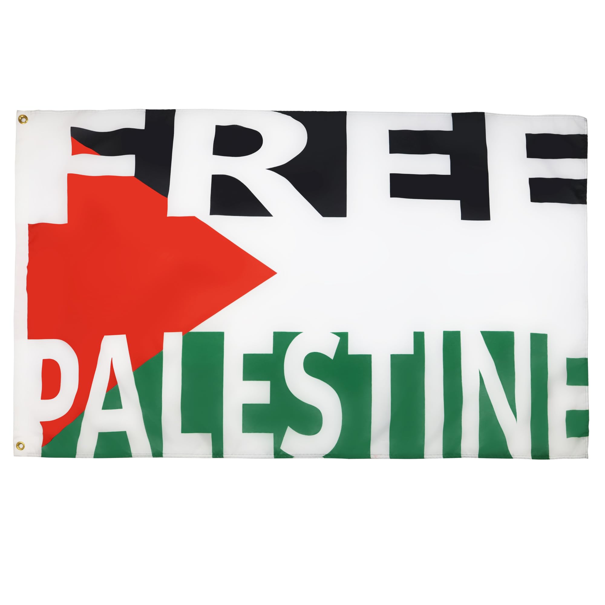 AZ FLAG - Free Palestine Flag - 3x5 Ft - 100D Polyester Palestinian Banner with Two Metal Grommets - Fade Resistant - Vivid Colors - 3' x 5' Feet - 150x90 Cm