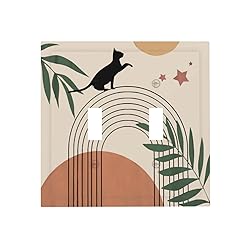 Mid Century Abstract 2 Gang Light Switch Plate