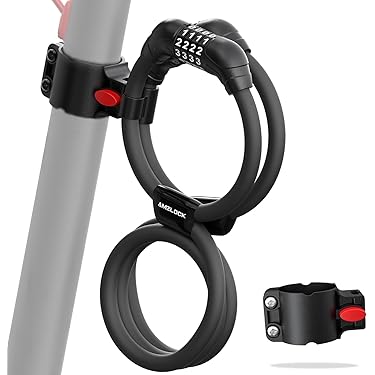 Antivol chaîne antivol Casques serrures pour vélo Blocage de Roue pour