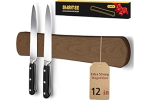 Swaitee Magnetic Knife Holder for Wall 12 Inch, Wood Knife Magnetic Strip, Housewarming Gifts for New Home, Kitchen Wall Stor