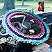 Natural Life Steering Wheel Cover - Purple/Teal