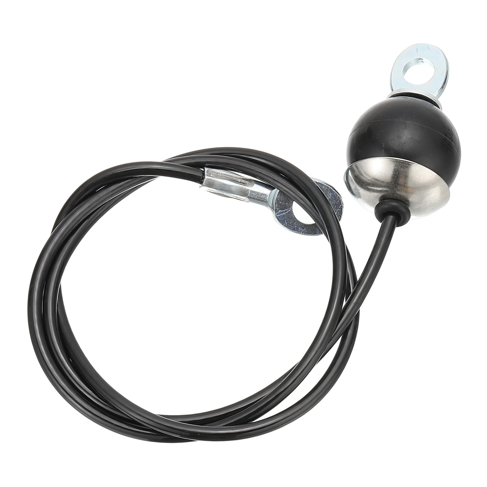 PATIKIL Pulley Cable, Adjustable Fitness Cable Pulley System Replacement Thick 4mm Heavy Gym Cable Pulley Attachment for Home Cable, Black (B-1m)