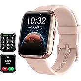 Tensky Smart Watch for Women Android & iPhone, Alexa Built-in, 1.8" Touch Screen Fitness Tracker with Answer/Make Calls, 3ATM Waterproof Heart Rate/Sleep/SpO2 Monitor, Pedometer, 100+ Sport Modes