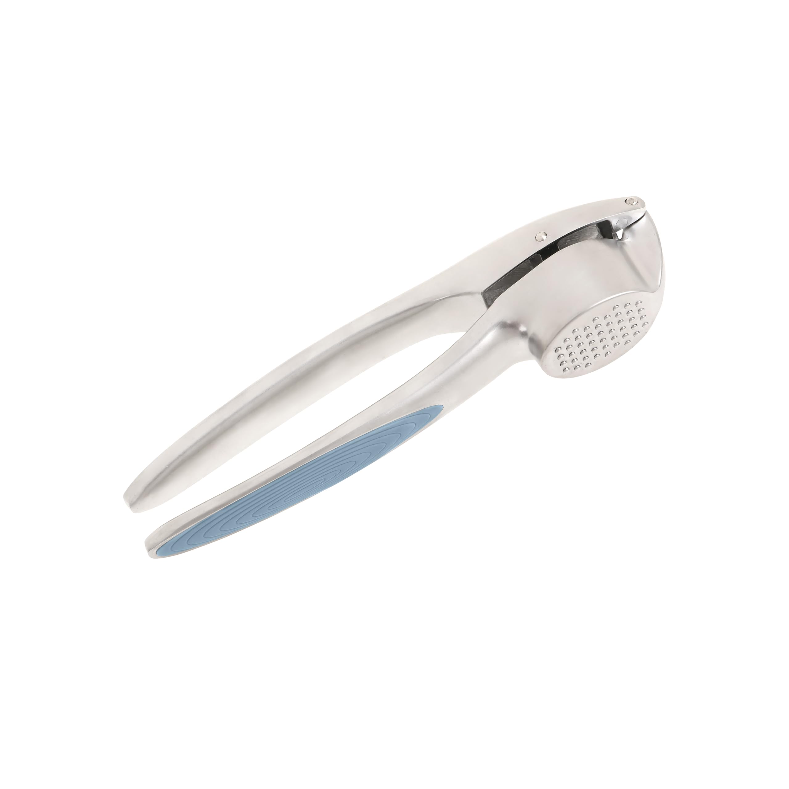 Wiltshire Colour Rush Garlic Press, Chrome Plated, Anti-Slip Soft Grip Handle, Kitchen Garlic Crusher, Press, Mincer, Heavy Duty, Strong and Durable, Easy to Use, Blue, 15.8x3.9x2.8cm