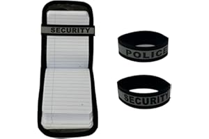 Evidence Memo Note Book Cover for Security & Police Combo Kit, 2 Pieces, Cover and Security Band (SECURITY)