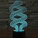3D DNA Spiral Light by Playtime 123 is a Great Nightlight with a Soft Glow for Kids. These Lights Make Beautiful Gifts for Mom and Amazing Desk Lamps for Dad. Start enjoying your own 3d Light Today!