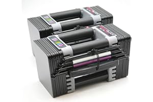 PowerBlock Elite EXP Adjustable Dumbbells, Sold in Pairs, Stage 1, 5-50 lb. Dumbbells, Durable Steel Build, Innovative Workout Equipment, All-in-One Dumbbells, Expandable with Expansion Kits
