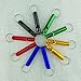 Ollow Hollow ON'H 10pcs Lot Emergency Hiking Camping Survival Aluminum Whistle Key Chain Assorted Colors