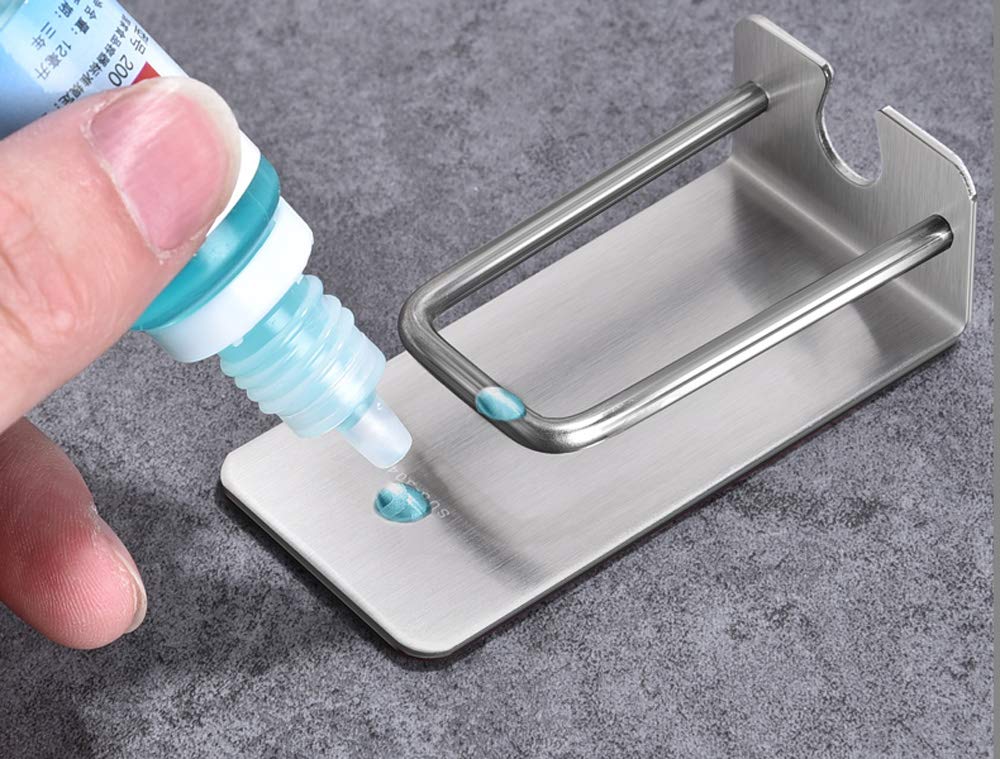 Toothbrush Holder Toothbrush Cup Hang Hook Wall Mounted Stainless Steel Stand With Self-Adhesive 3Pack
