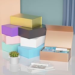 RYDDOY Rose Gold Gift Box, 12x6x4'' Gift boxes for