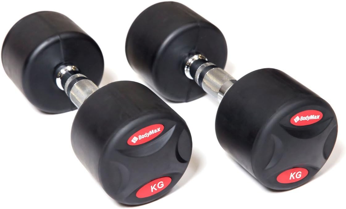 Bodymax Pro Rubber II Dumbbells - 2 x 35kg