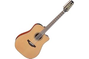 Takamine Pro Series 3 P3DC-12 Dreadnought Body 12-String Acoustic Electric Guitar with Case, Natural