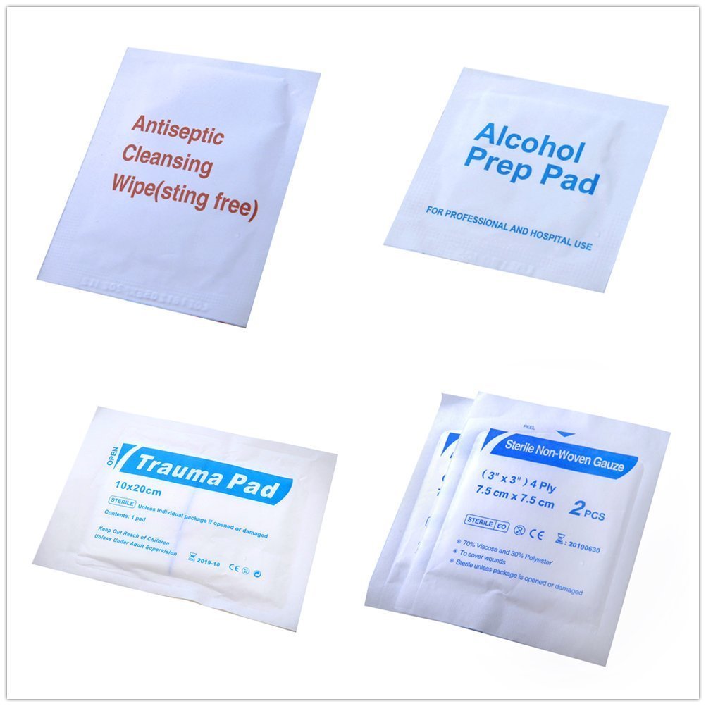 RISEN Medical First Aid Kit Bag- Hospital Emergency Survival Supplies for Traveling, Hiking, Camping, Home, Auto, Portable, Lightweight