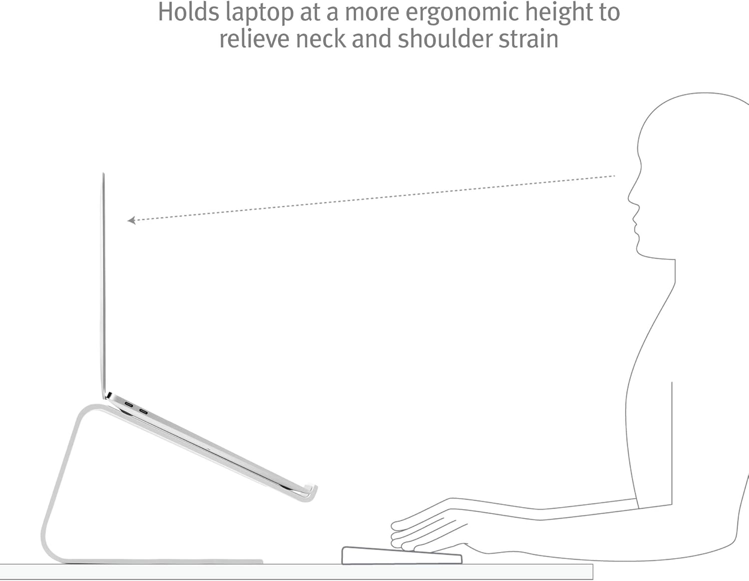 Twelve South Curve for MacBooks and Laptops | Ergonomic desktop cooling stand for home or office, white (special edition): Computers & Accessories