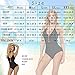 Kyson Sexy One Piece Swimsuit for Women,Deep V Lace-up Bikini Backless Bathing Suit Swimwear (M)
