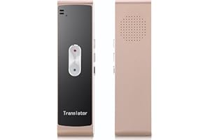 SKARA Language Translator Device Real Time Two Way Ai Translator in 137 Languages Mini Pocket Smart Translator Instant 2024 Voice Translation for Learning, Travel and Business(Gold)