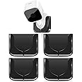 Blink Mini Camera Adhesive Wall Mount - Compact Durable Plug-in Mount Bracket, 3M VHB Strong Adhesive Strips, No Drill, No Screws, Decorate Damage-Free, Easy Set up - 4 Packs (Black)