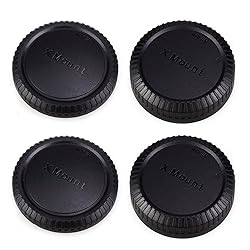 JJC 2-Pack Body Cap & Rear Lens Cover Kit for Fuji