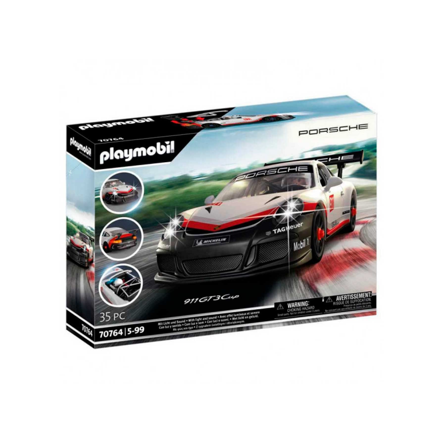 Playmobil Porsche 70764 Porsche 911 GT3 Cup, With Light Effects, For Children Ages 5+