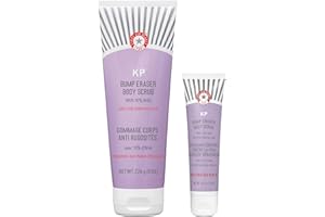 First Aid Beauty - KP Bump Eraser Body Scrub with 10% AHA, Keratosis Pilaris Skin Exfoliater with Glycolic and Lactic acids, 