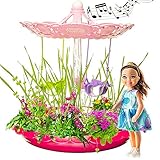 Kids Zone Fairy Garden Kit for Girls | Complete Garden Starter Kit with Seeds | Best DIY Gift for 3 - 8 Years Old | Craft & Grow Your Own Garden Indoor | Gardening Kit with Lights & Music (Pink)
