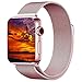 Apple Watch Band 38mm, KYISGOS Magnetic Closure Clasp Milanese Mesh Loop Stainless Steel Replacement iWatch Band for Apple Watch Series 2, Series 1, Rose Gold