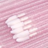 G2PLUS 100 PCS Lip Brushes Pink Lip Wands Crystal Lipstick Applicators view 3