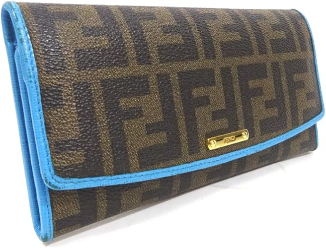Amazon フェンディ Fendi ズッカ 三つ折り長財布 8m0326 長財布 ブラウン ブルー レディース Pvc レザー 中古 財布 Amazon フェンディ Fendi ズッカ 三つ折り長財布 8m0326 長財布 ブラウン ブルー レディース Pvc レザー 中古 財布