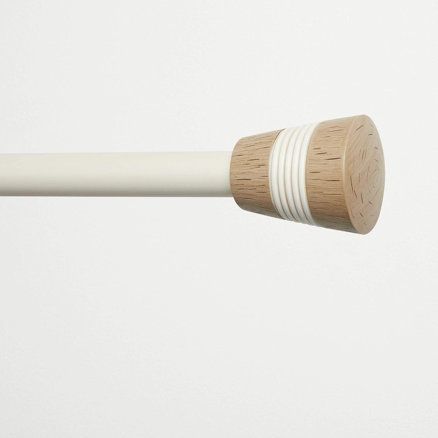 Exclusive Home Curtains Hillhurst Window Curtain Rod and Finial Set, 66"-120", Off White: Home & Kitchen