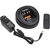 IFREQTECH NNTN8117A Battery Charger for Motorola XPR3300 XPR6550 XPR7550 XPR6500 XPR6580 XPR7350 XPR7580 XPR3500 Walkie Talkie Charger WPLN4232A WPLN4226A (NO-IMPRES)